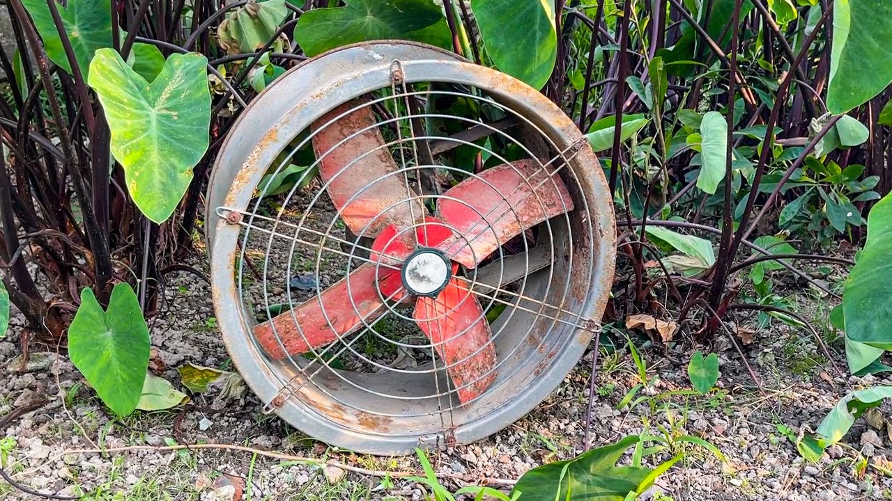 How To Restore Old Fan Is Extremely Simple // Restore The Giant Super Big Tube Air Exhaust Fan