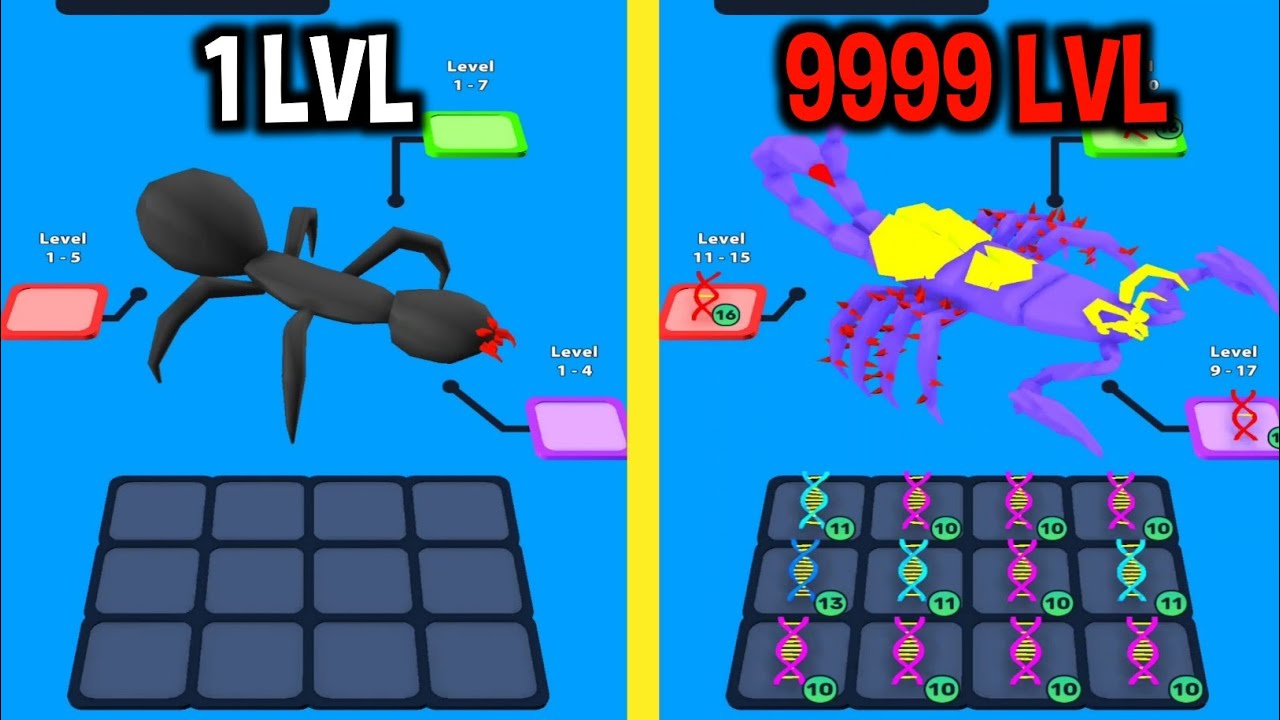 MAX LEVEL in Spider Shoot Run Game
