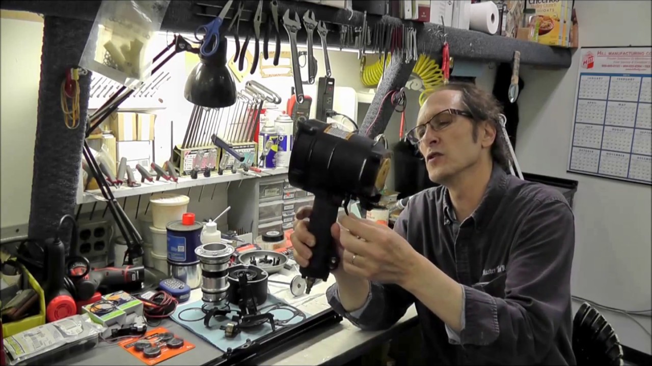 Hitachi framing nailer disassembled and parts that go bad