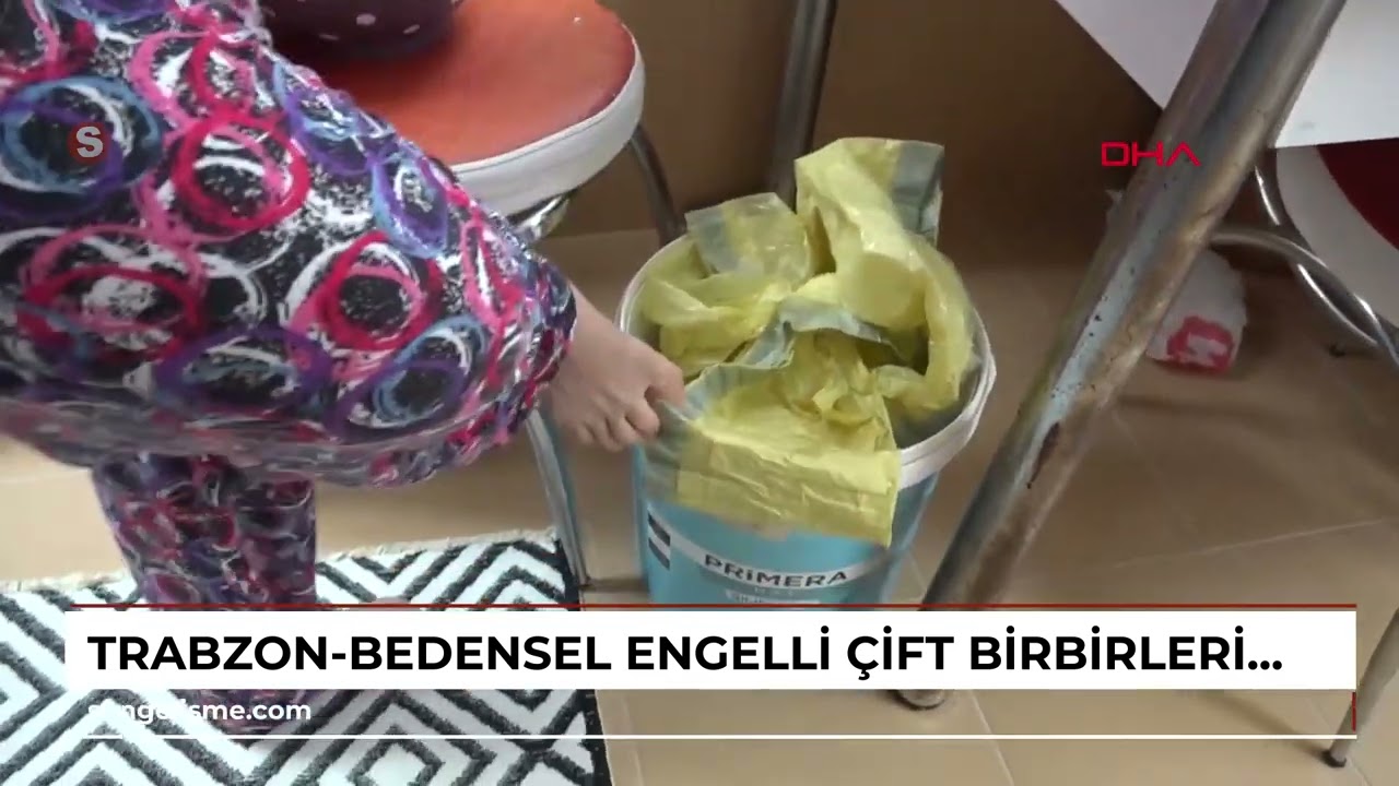 Trabzon-Bedensel engelli çift, birbirlerine ‘el ve ayak’ oldu
