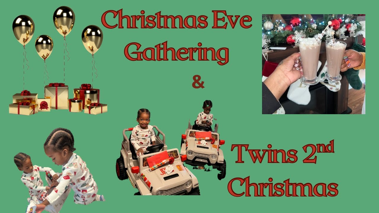 AJBW Twins 2nd Christmas| Driving at ￼￼1 years old😱