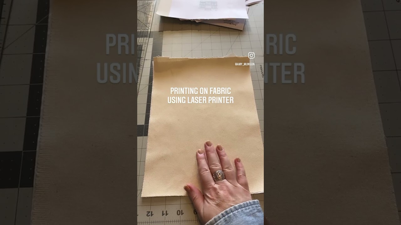 How to print on fabric with laser printer