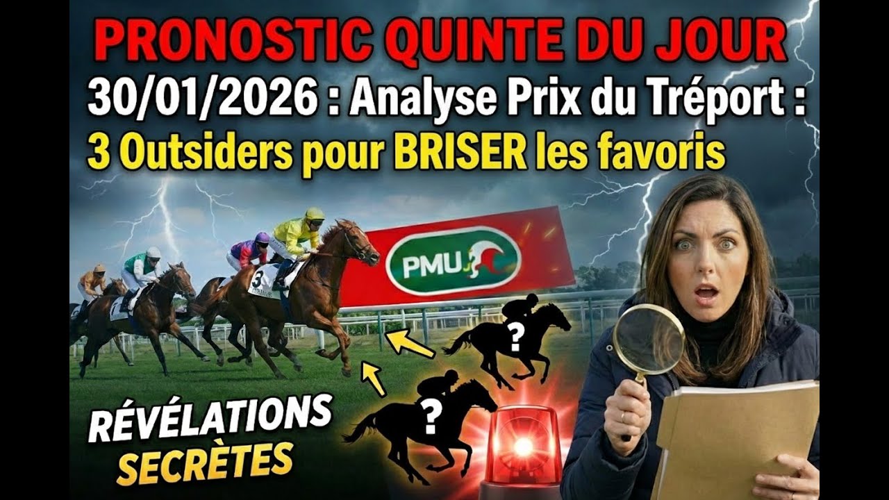 PRONOSTIC QUINTE DU JOUR JEUDI 29 JANVIER 2026 : ⚠️ QUINTÉ PIÈGE? Pronostic pour DEAUVILLE  🐎💰