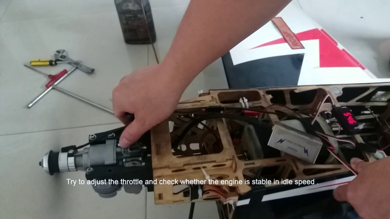 RCGF 10cc start the engine