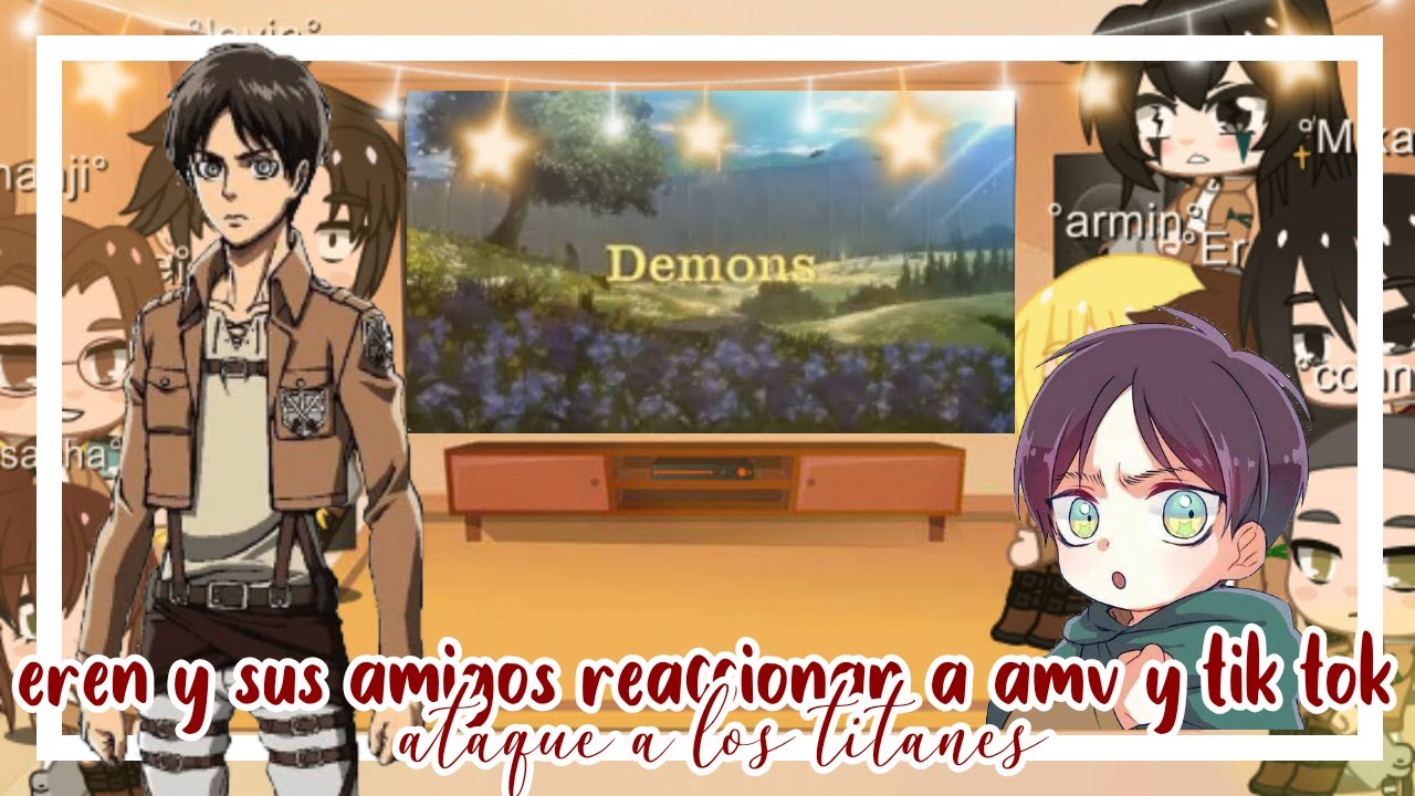 💥eren y sus amigos reaccionan a tik toks💥 °gacha club°(ataque a los titanes)(1/?)