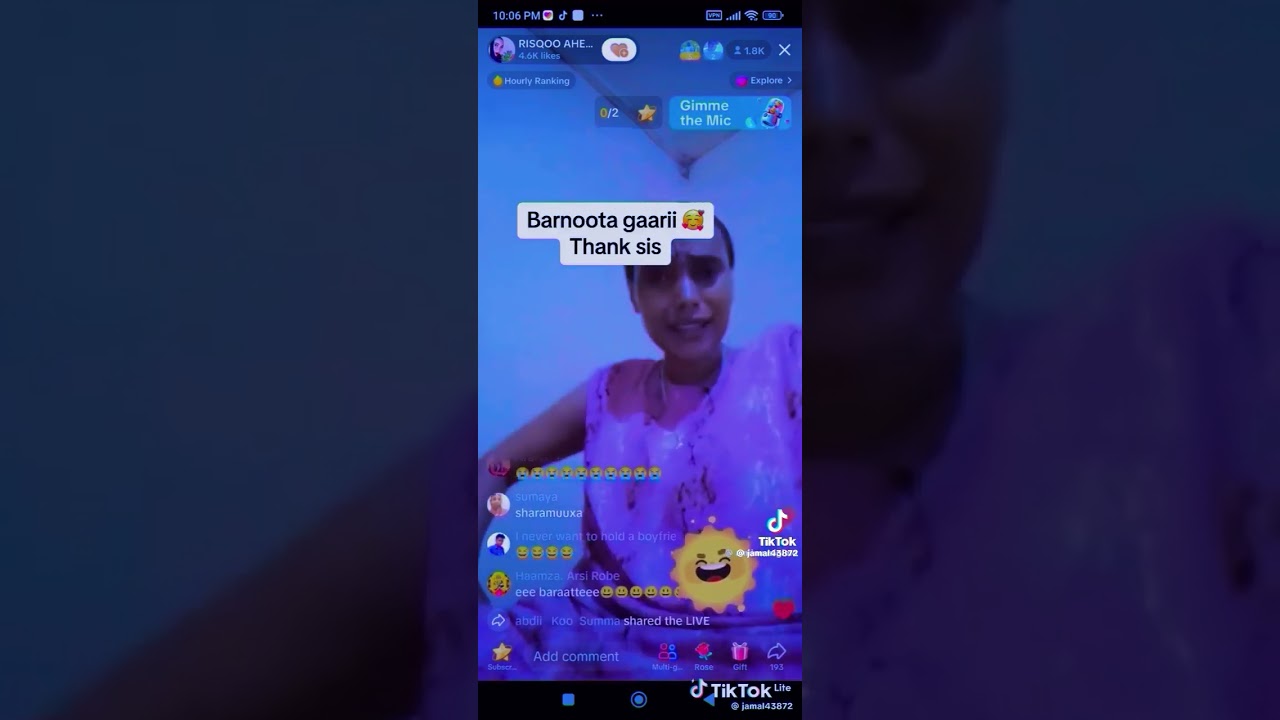 Risqoo akkam jetti  😂😂 Barumsa aja'iibaa dhagefadhaa mee hamma dhumatti 😂