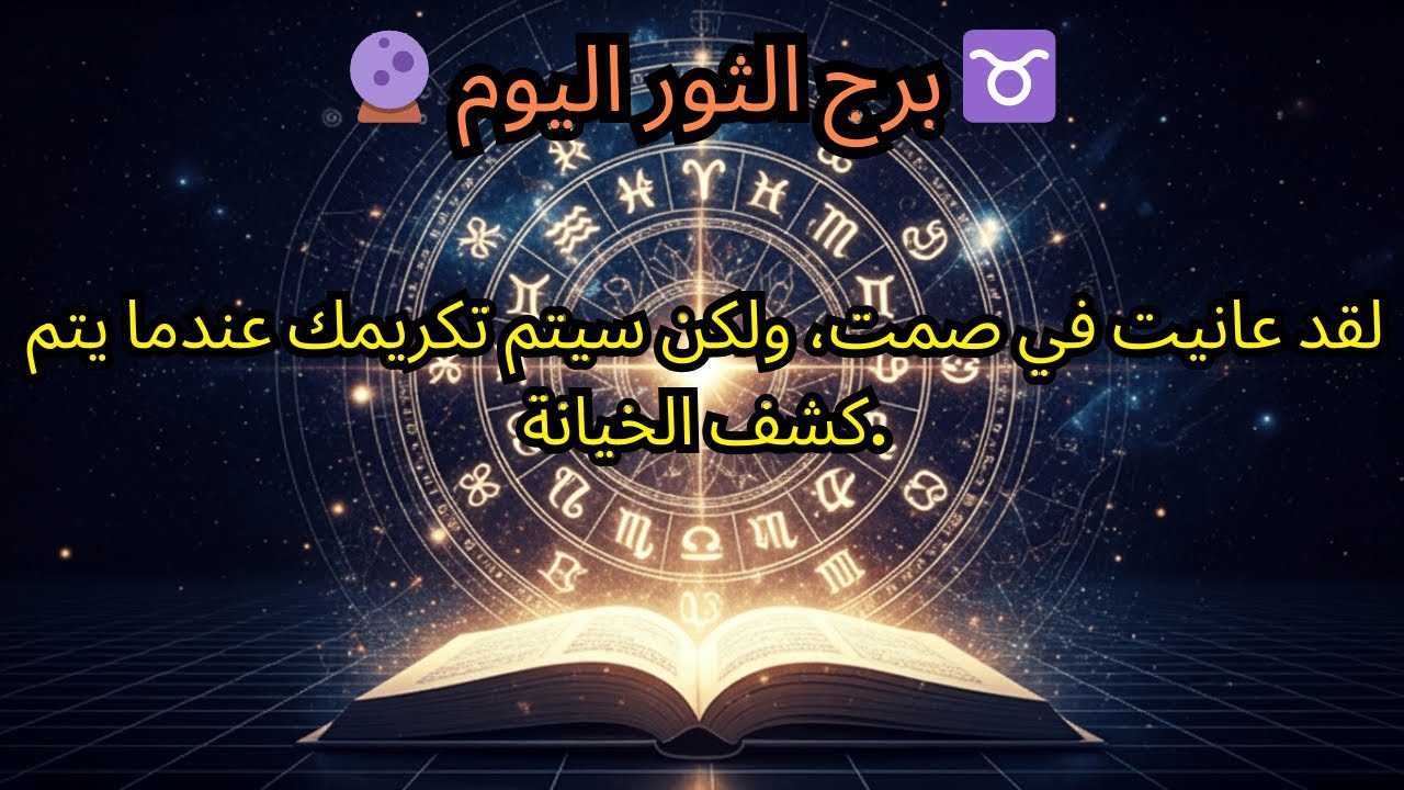 برج الثور لليوم 🔮 ♉️ — لقد عانيت في صمت، ولكنك ستحظى بالتكريم عندما يتم كشف الخيانة.