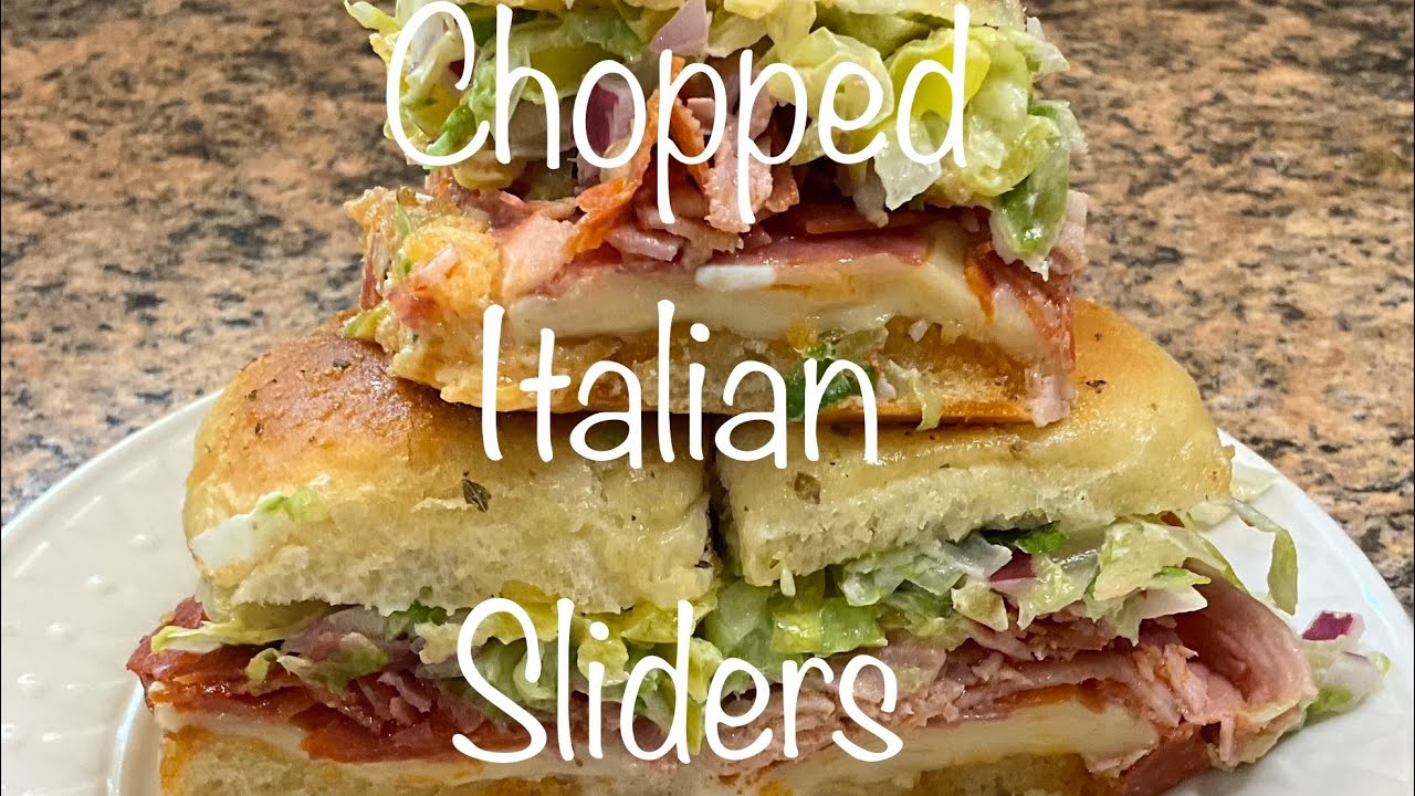 Make these chopped Italian sliders and you will not regret it! #recipe #sliders #sandwich