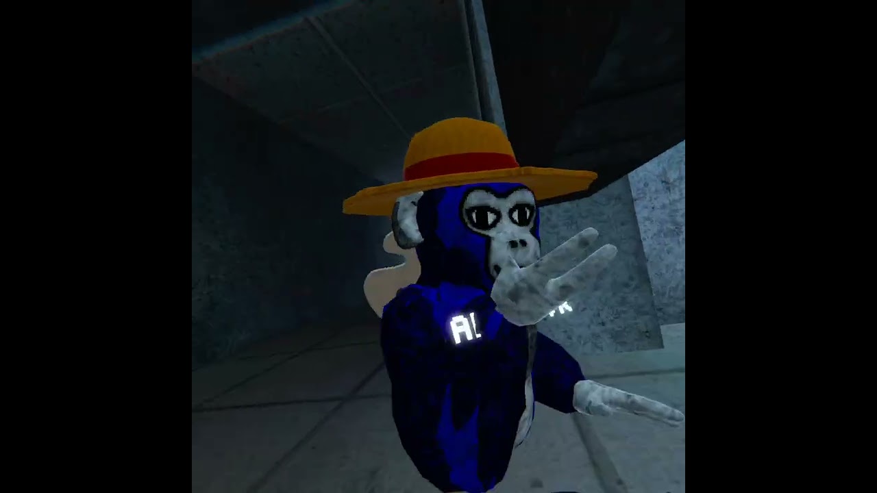Playing scary baboon 