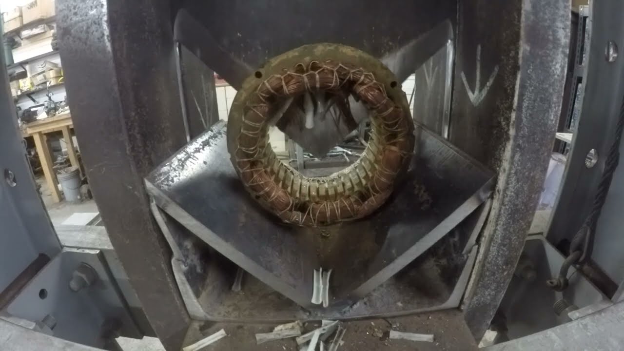 Testing a homemade stator splitter.