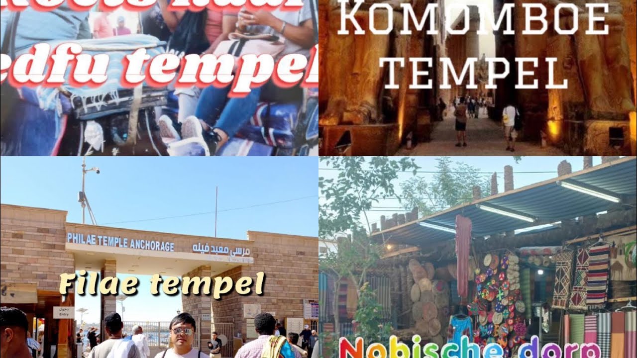 Egypte Sawadee deel 3 Filae tempel-Nubischdorp-Komomboe-koets naar Edfo tempel🇪🇬