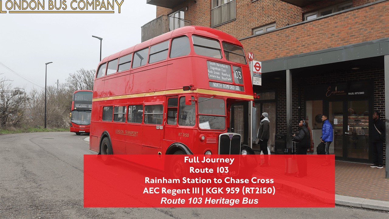 Full Journey | Route 103 Heritage Bus to Chase Cross | AEC Regent III | RT2150 (KGK 959)