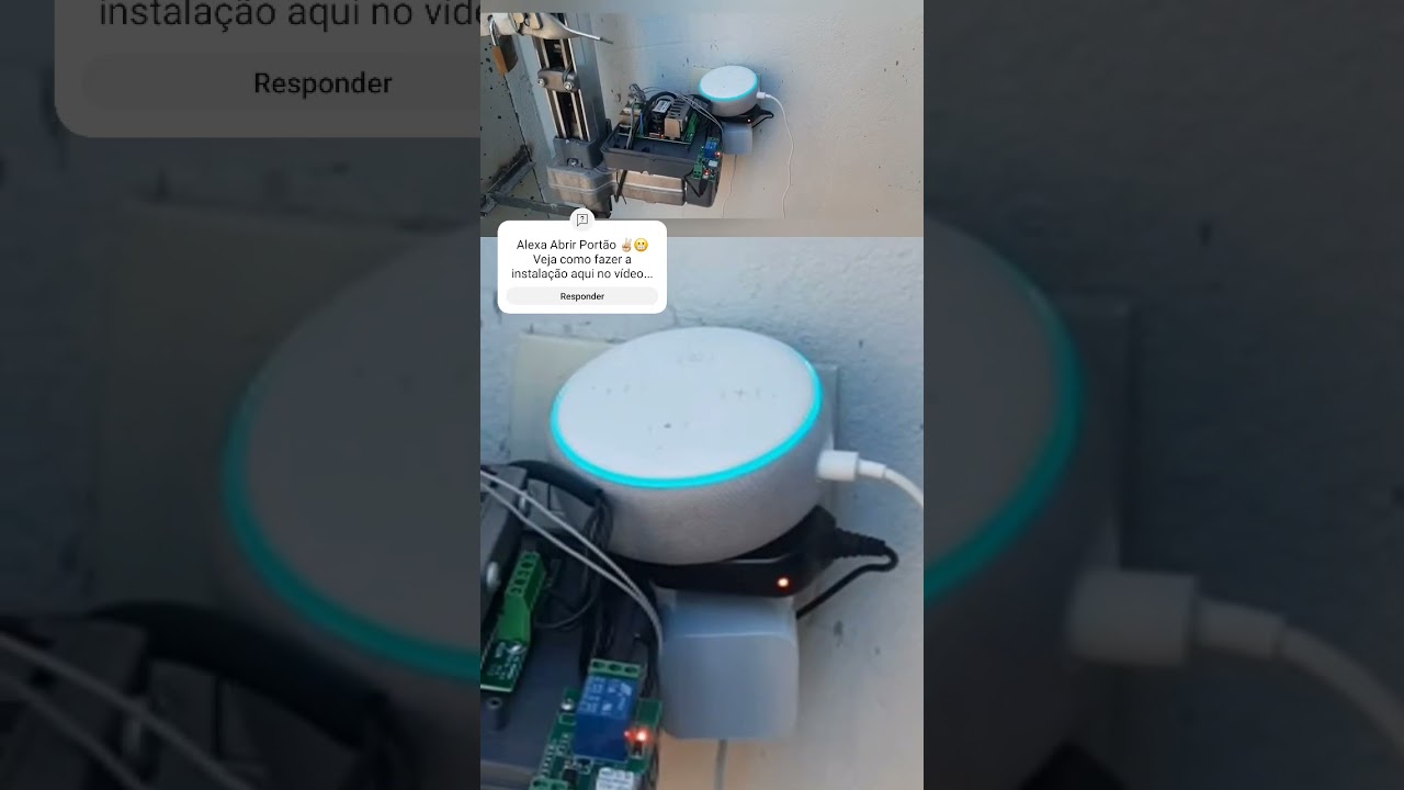 Como configurar Alexa para abrir port&atilde;o? #alexa #automacao #ia #constru&ccedil;&atilde;ocivil