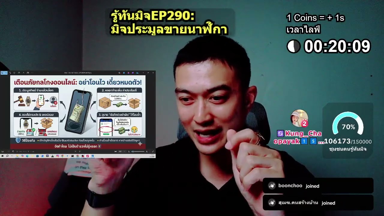 #รู้ทันมิจ EP290: มิจเพจประมูลนาฬิกา (อยากได้ Rolex/Apple Watch ถูก... ระวังเสียหลักแสน!!)