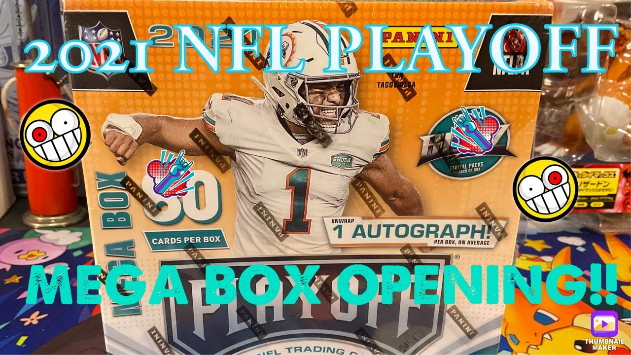 🔥2021 NFL PLAYOFF MEGA BOX🔥*CHASING JOE BURROW RC*