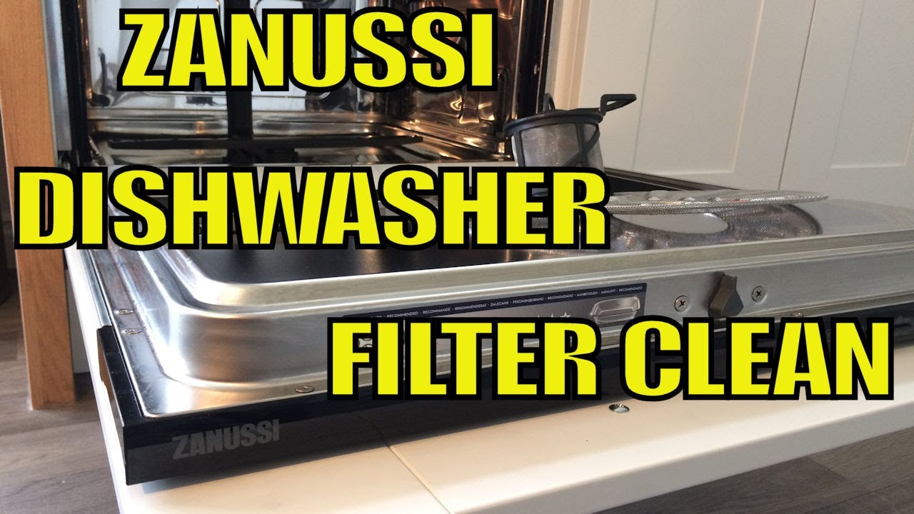 Очистка фильтра посудомоечной машины Zanussi