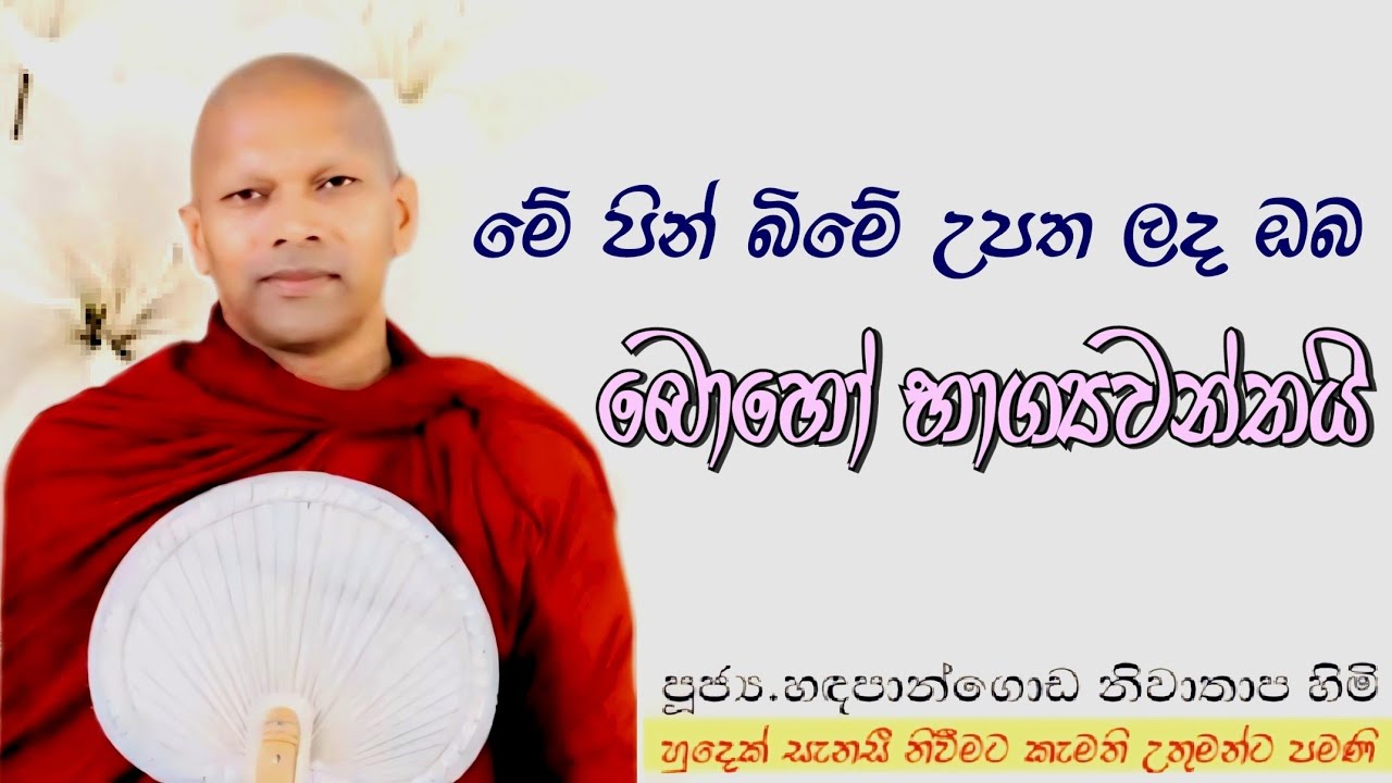 මේ පින් බිමේ උපත ලැබූ ඔබ බොහෝ භාග්‍යවන්තයි#ven.Niwathapa thero#jethavanarama viharaya #pahura