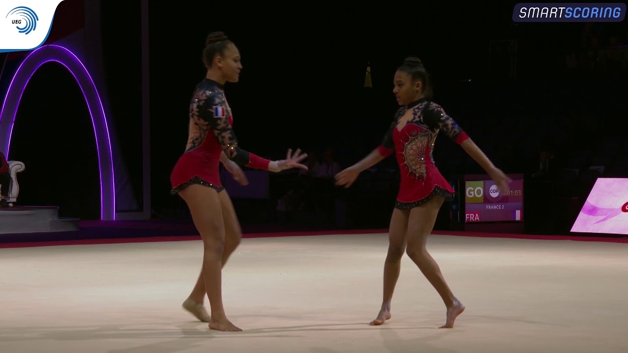Cassie MERAULT & Emma TEULIE (FRA) - 2019 junior Europeans, all-around final