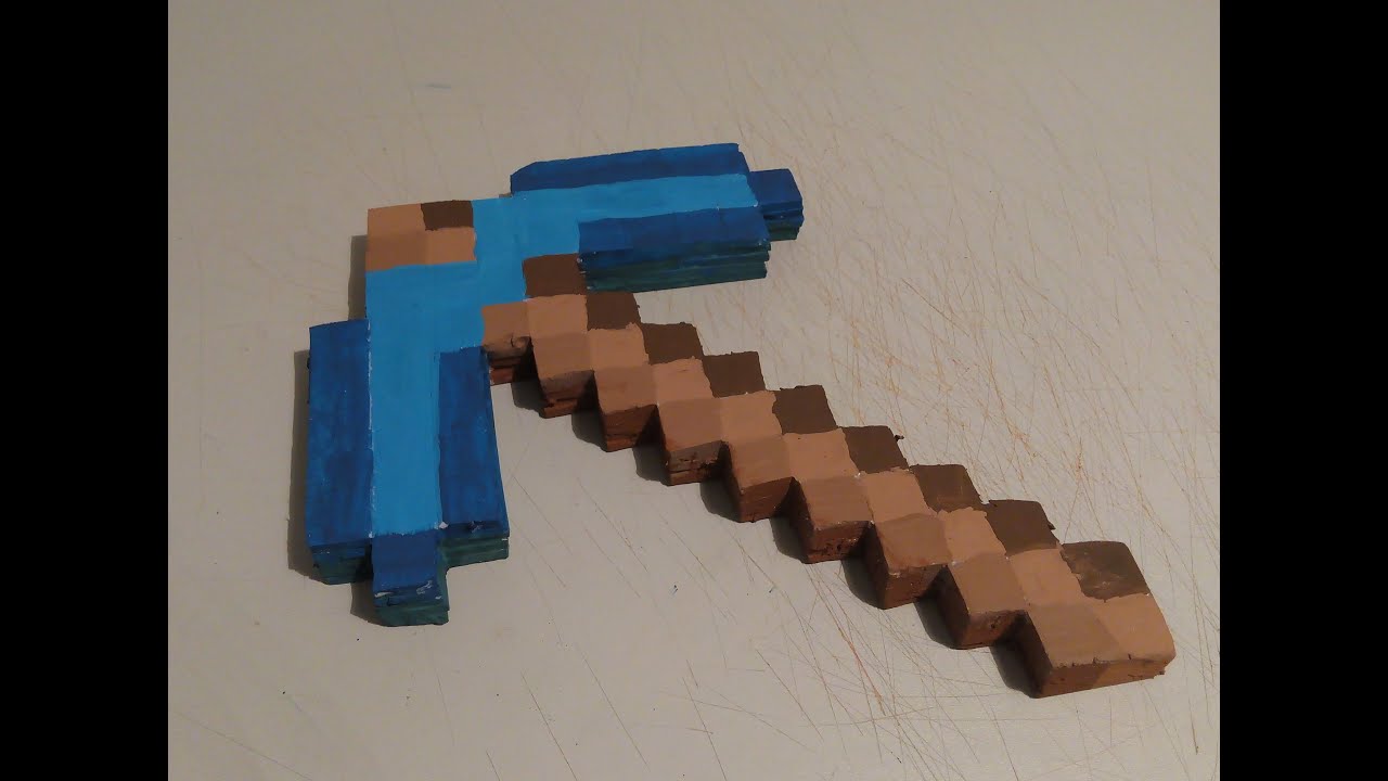 как сделать кирку из minecraft своими руками