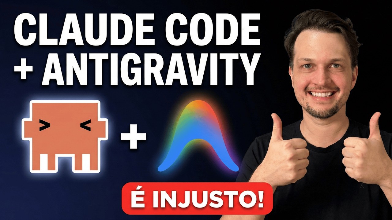 Claude Code + Antigravity Juntos é OUTRO NÍVEL (Criei um SaaS Inteiro)