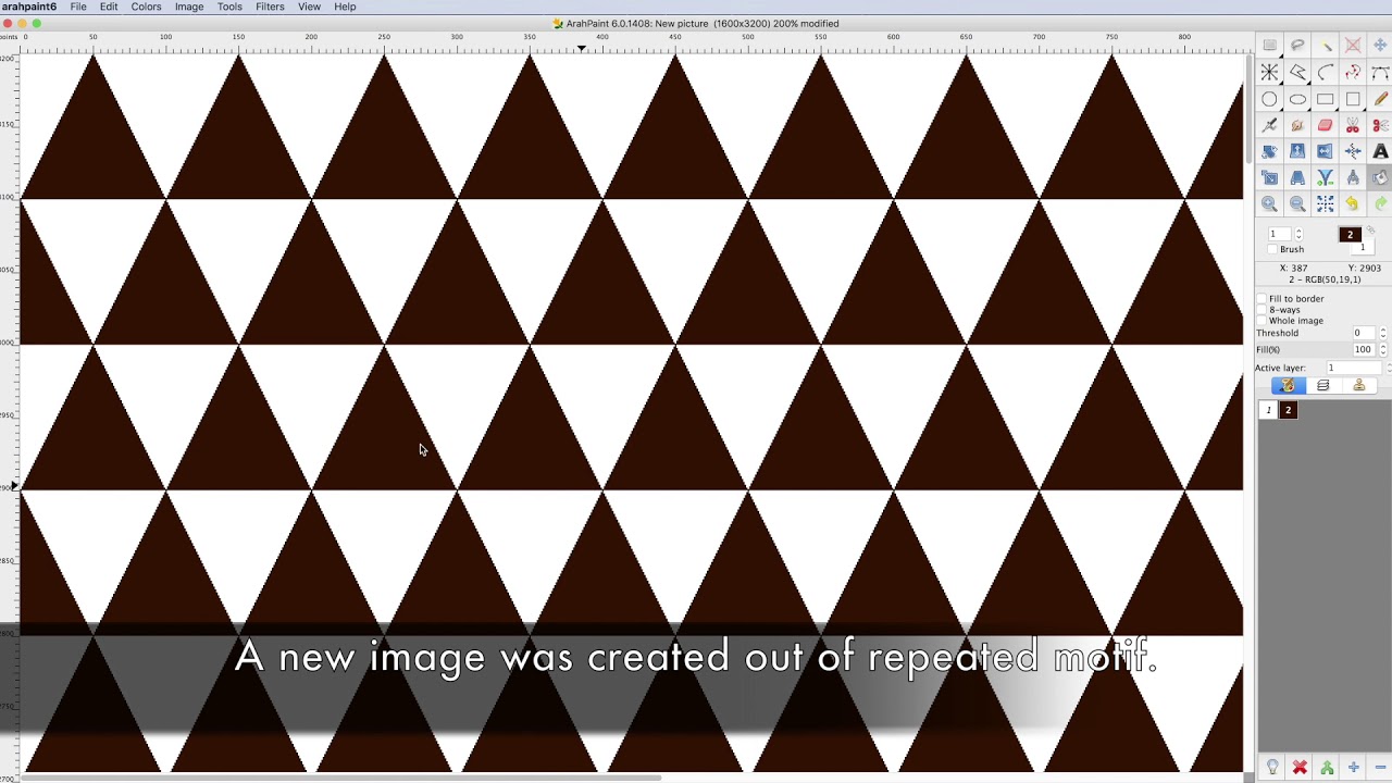 ArahPaint - Design with contour tool