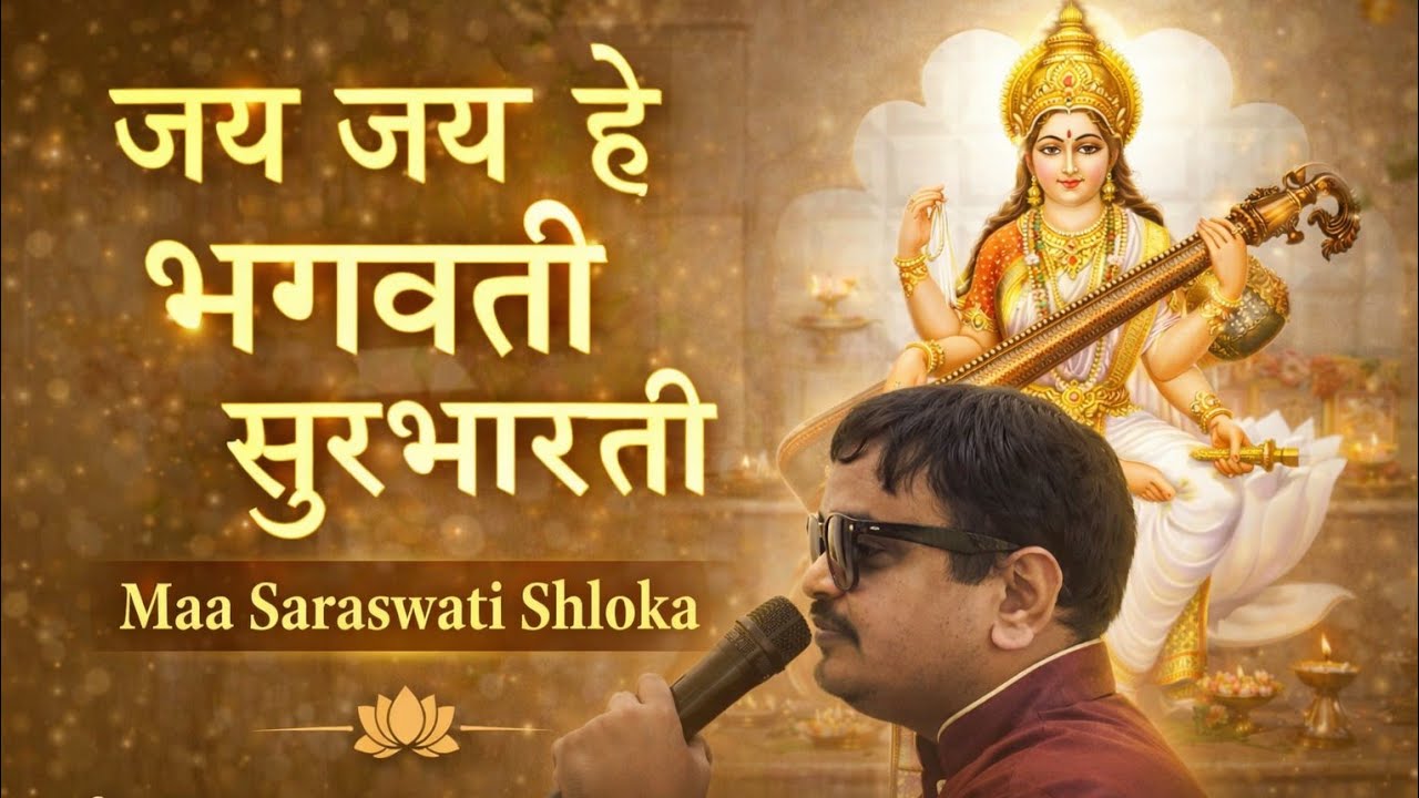 जय जय हे भगवती सुरभारती | Maa Saraswati Shloka | Voice: Swadhin Kumar Pradhan