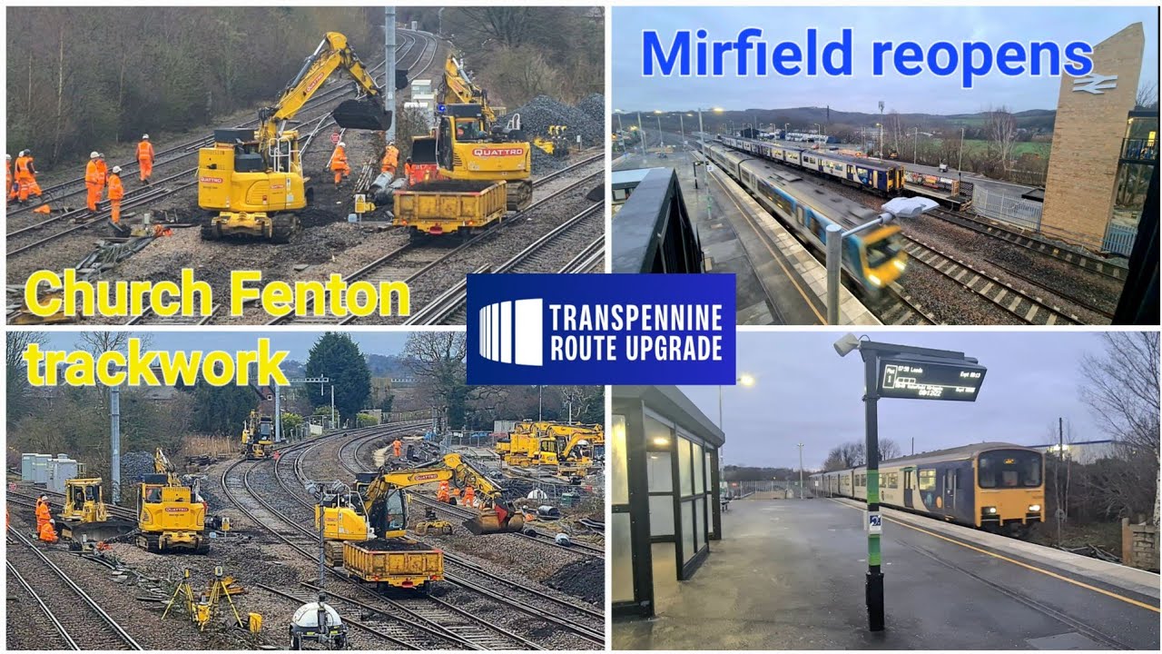 😲 Landmark day for TRU as station reopens and huge trackwork begins 👷‍♀️
