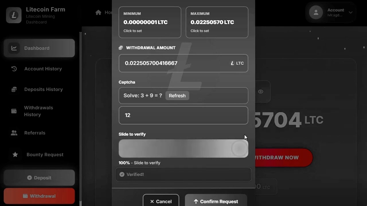 Free Litecoin Mining | Live LTC Withdrawal | No Investment Crypto Earning