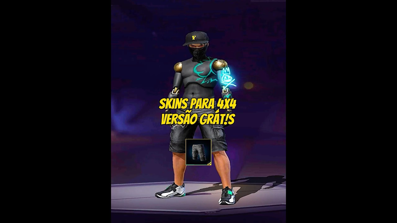 skins para 4x4 versão bermuda preta #pobrelkskins #freefire #combinaçãoff
