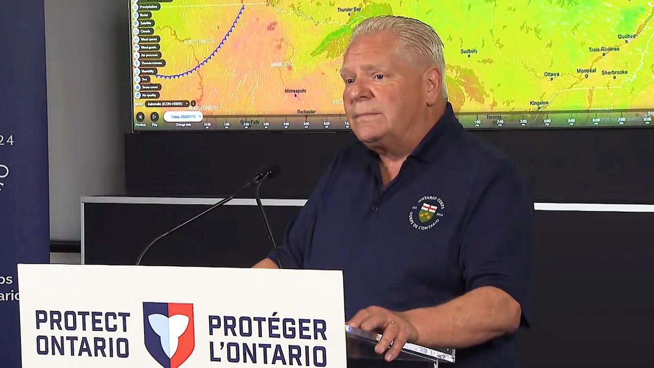 Doug Ford provides wildfire update amid raging wildfires in northern Ontario