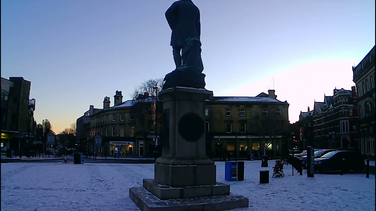 Bury town centre - on a cold January day