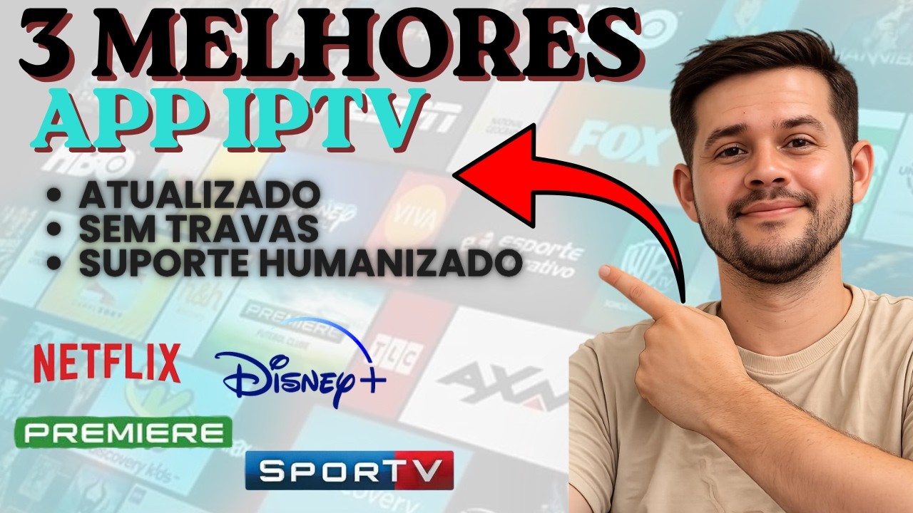 3 MELHORES APLICATIVOS DE IPTV 2026 🔥 IPTV SEM TRAVAR, SEM DELAY E LISTA ATUALIZADA (TESTE GR&Aacute;TIS)