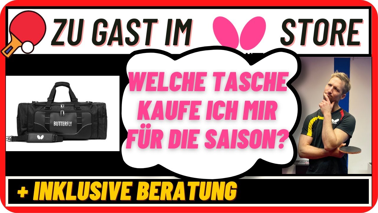 Tischtennis 🏓 Hochwertige Taschen von Butterfly! 👍