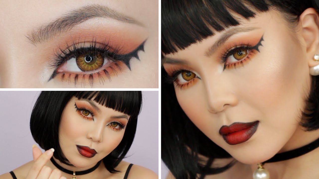Bat Winged Liner Halloween Makeup Tutorial | AnnaMariaPDT | 2017