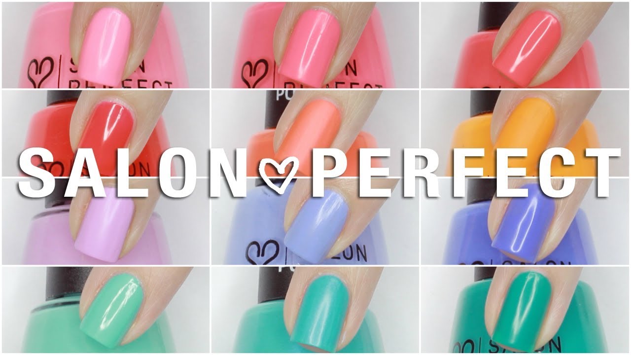 $3 NAIL POLISH?! Salon Perfect Neon Pop | Live Swatches + Review