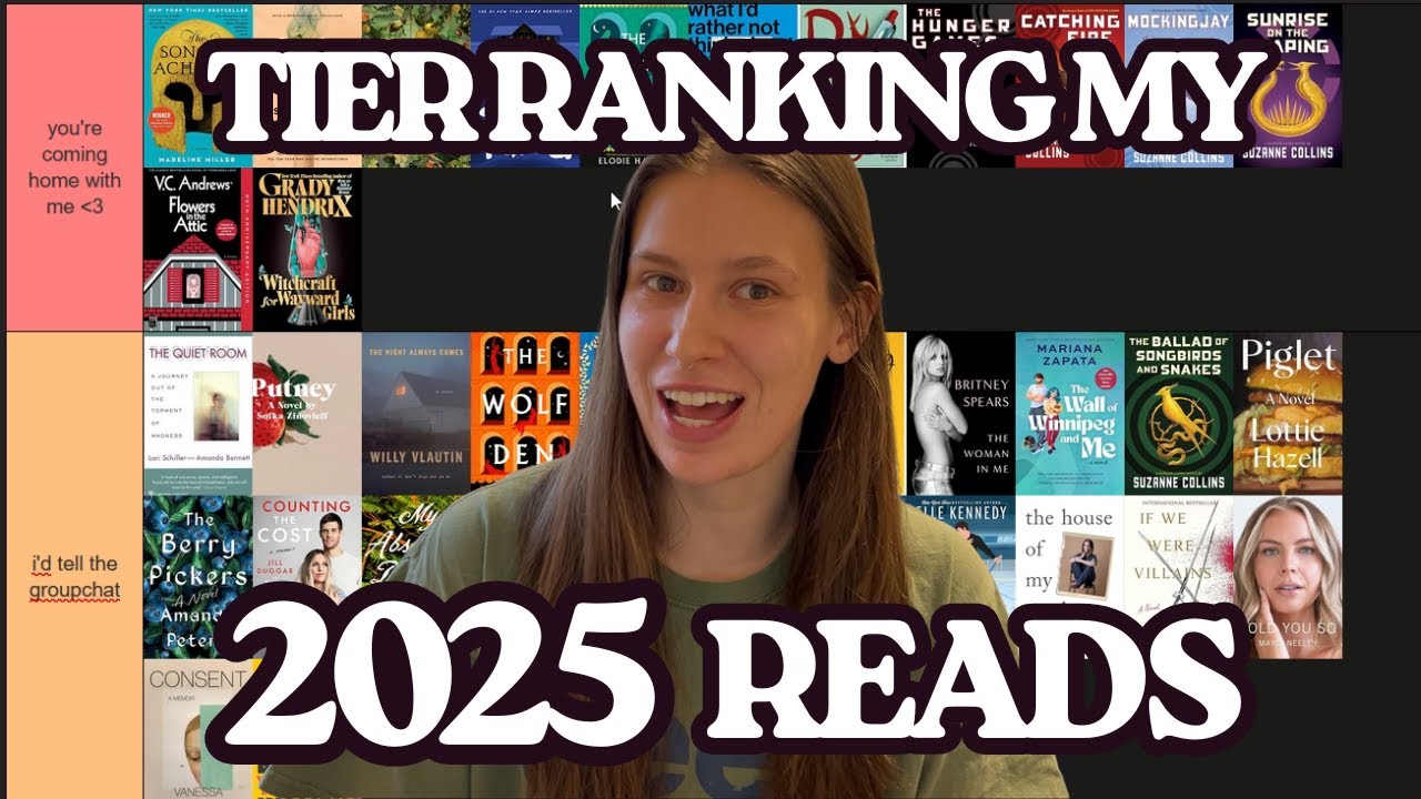 Tier Ranking Every Book I Read in 2025 | I Have Opinions! Best, Worst, & In Between.