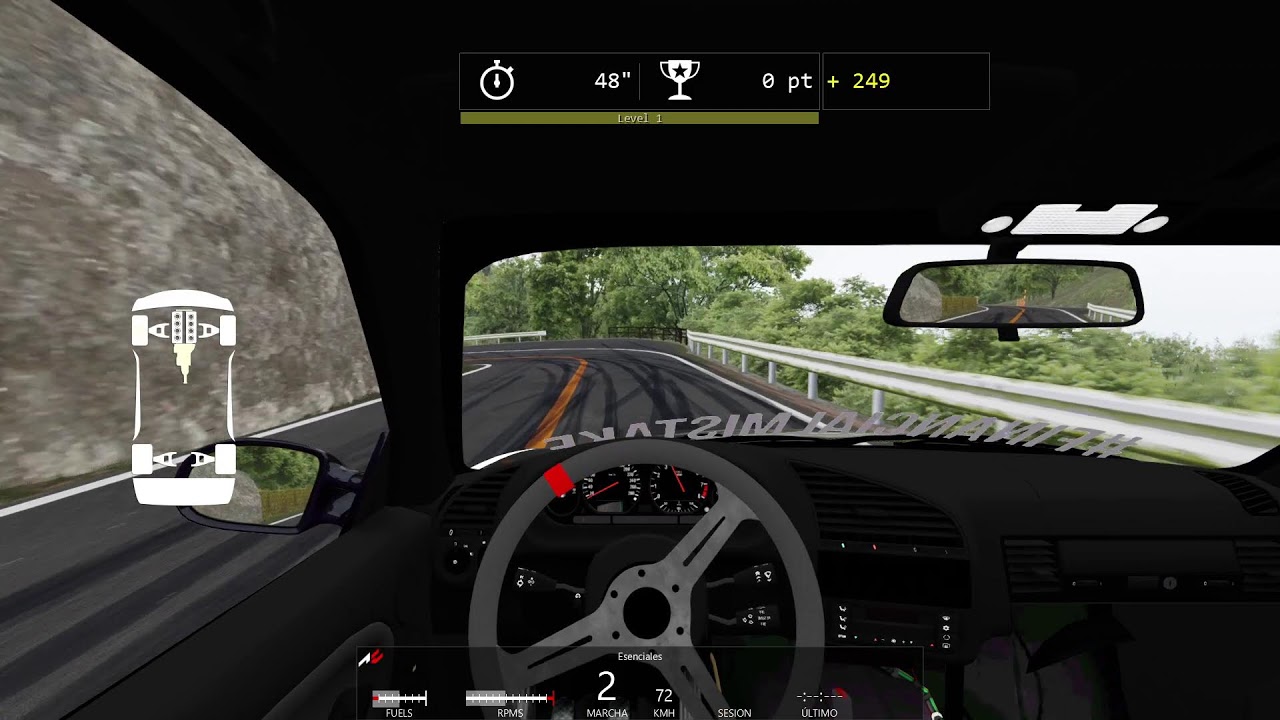 First time Asseto Touge e36 ♥ ( Hard for me )
