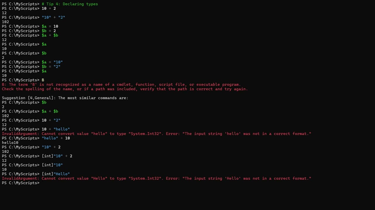 10 Powershell Tips