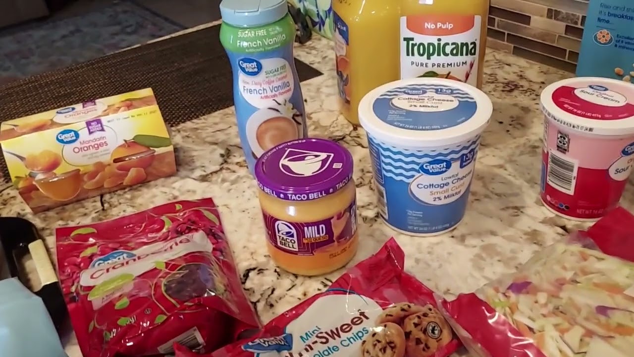 $105 Weekly Grocery Haul Walmart Delivery