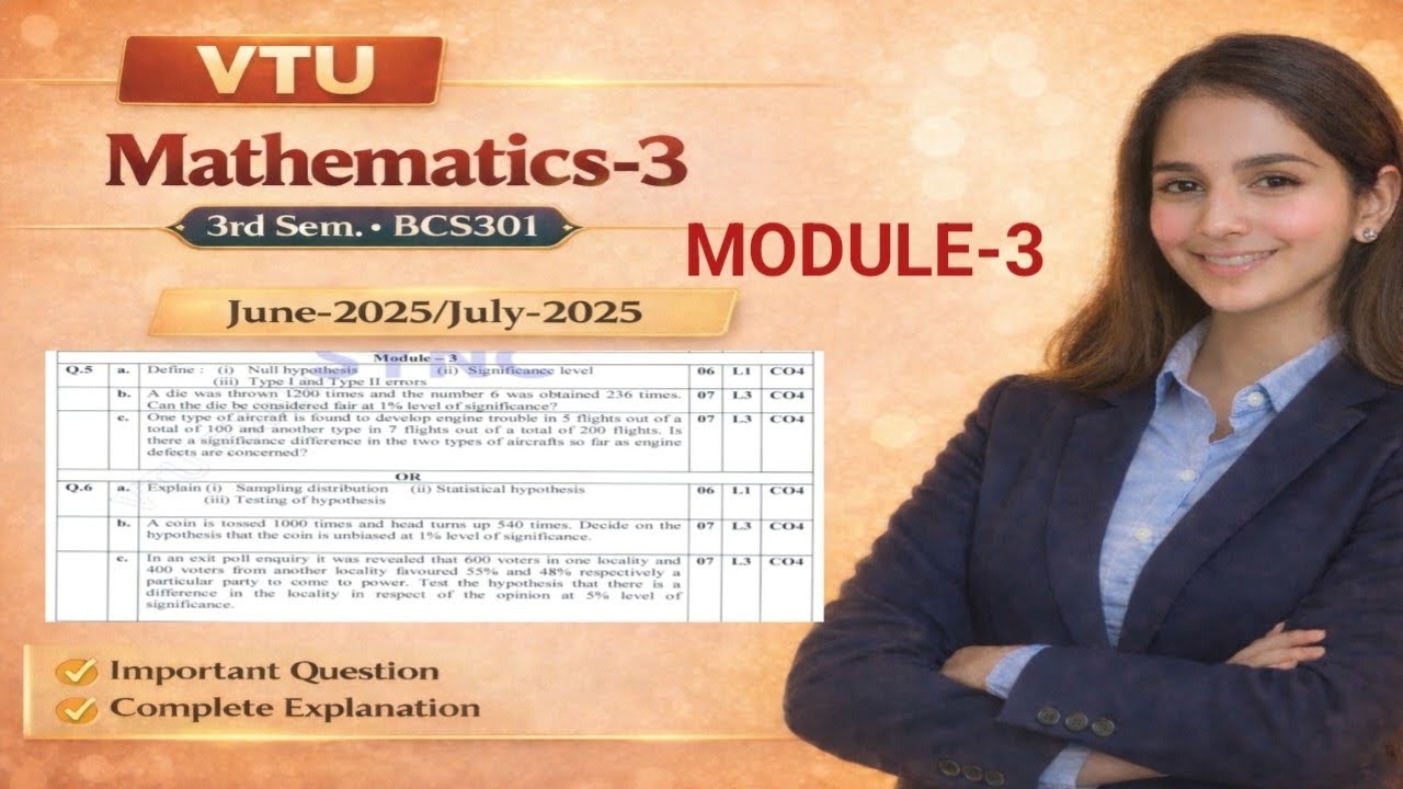 Mathematics-3|3rd sem|BCS301|MQP|PYQ|important questions|previous year|module-3|jun/july|edu yodha 