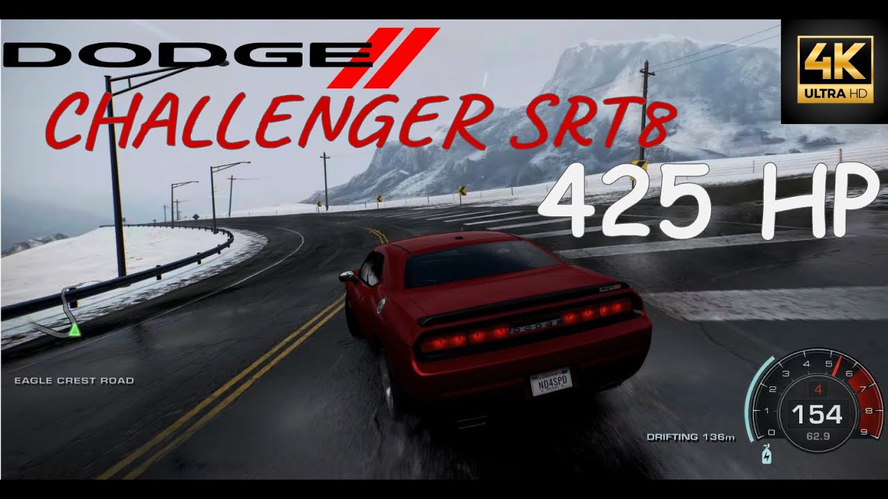 Dodge Challenger SRT8 - Free Drive 4K 60 FPS | NFS Hot Pursuit Remastered [PS5]