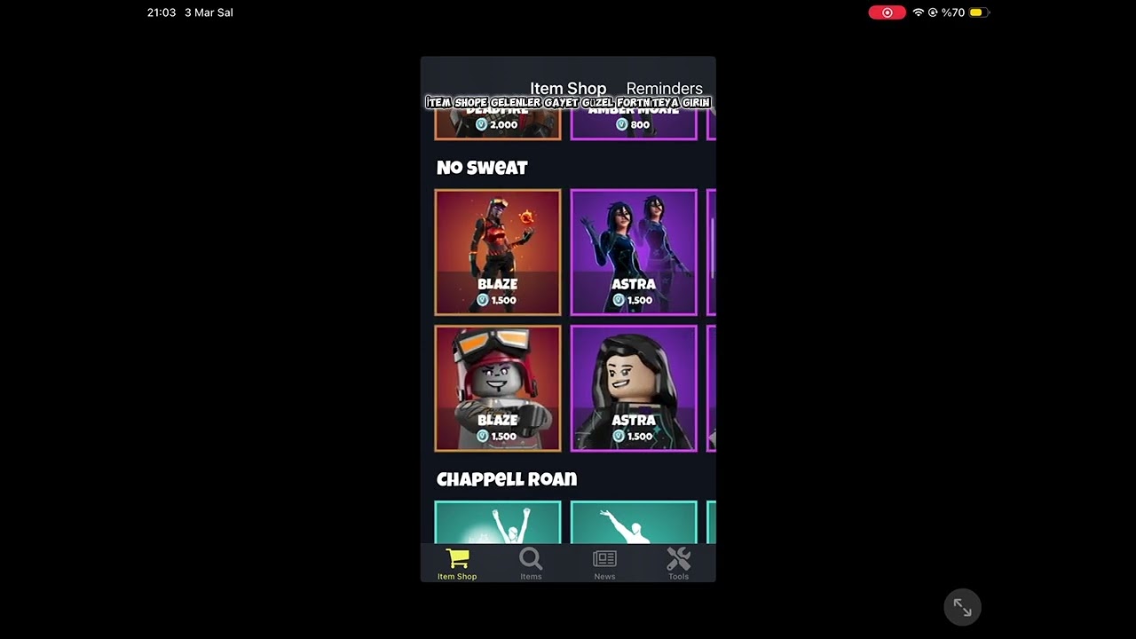 Fortnıteye gelenler gayet iyi