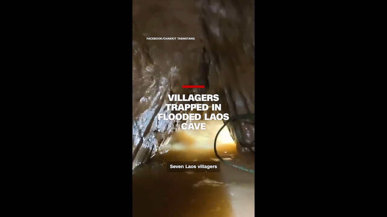 Villagers trapped in flooded Laos cave
