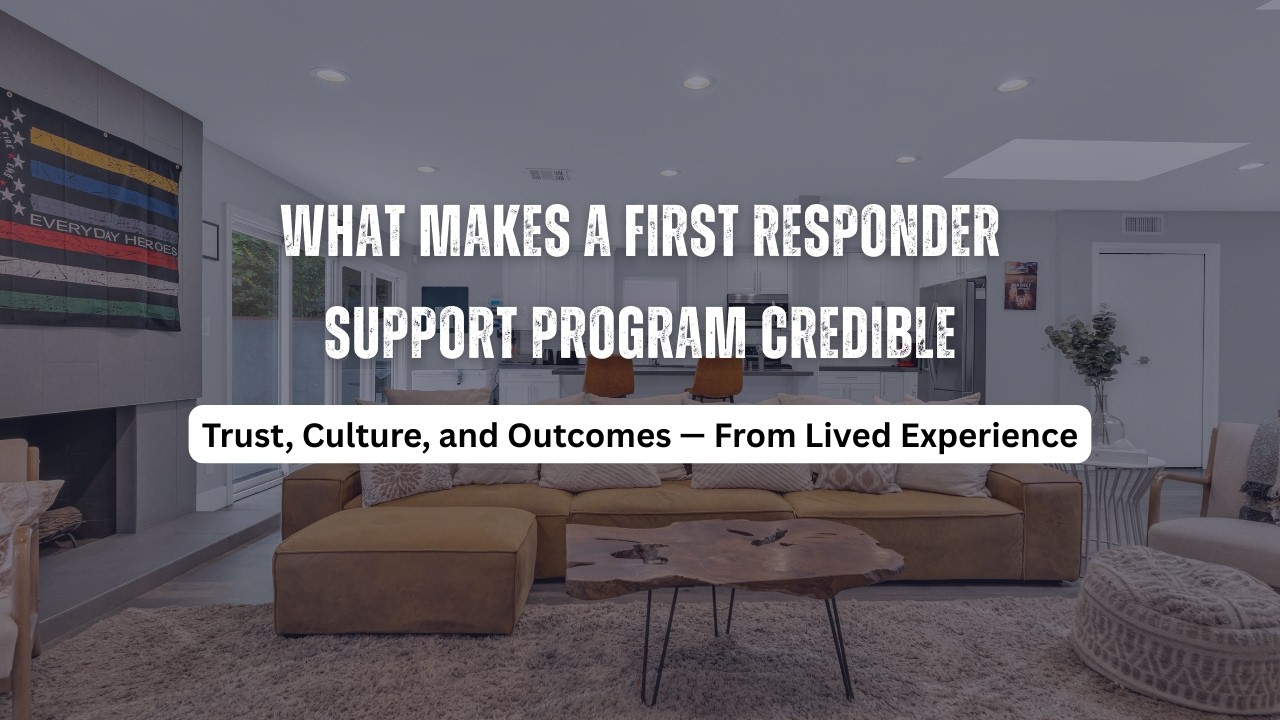 What Makes a First Responder Support Program Credible? Trust, Culture & Outcomes