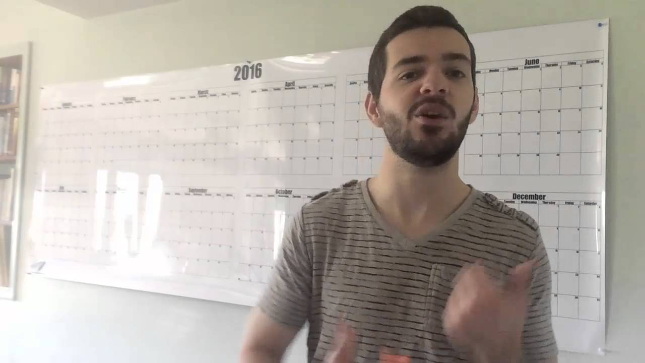 Dry Erase Wall Calendar
