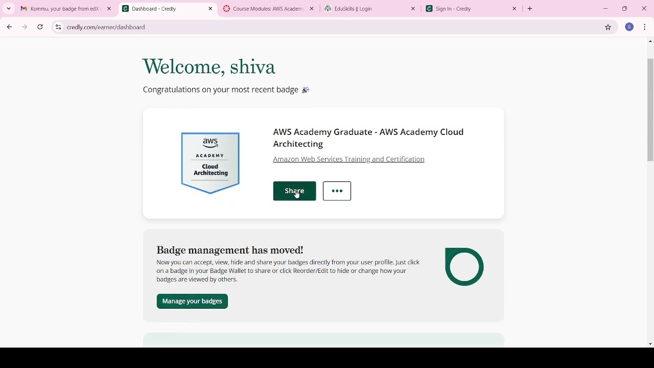 AWS Amazon Web Services Virtual internship completion in step by step process.....