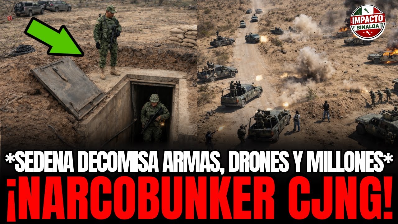 GAFE Desmantela BÚNKER del CJNG con 167 Fusiles, 40 KG de Fentanilo y 63 BLINDADOS Decomisados
