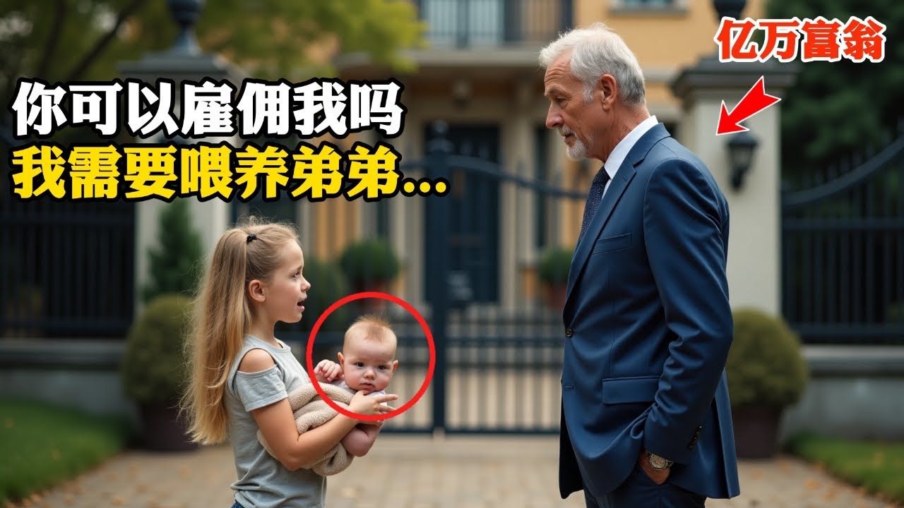 5歲女孩請求億萬富翁雇傭她 “因為我需要餵養弟弟…”隨後的事情令人震驚！