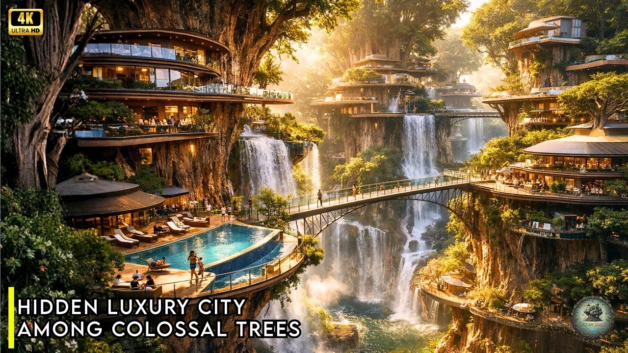 Luxury City Built Inside a Massive Giant Tree | Luxury Architecture |Viral AI |