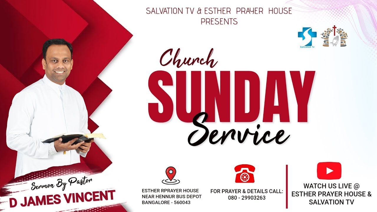 SUNDAY 2ND SERVICE LIVE | 26.10.2025 | MESSAGE BY PASTOR. D JAMES VINCENT | ESTHER PRAYER HOUSE